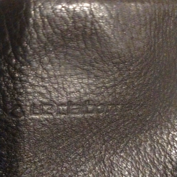 Vintage Black Leather Bag Handbag Purse- Leather Co. by LIZ CLAIBORNE - Picture 4 of 12